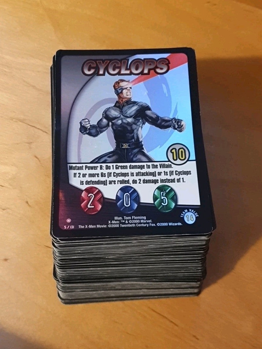 Pack of Marvel cards from 2000