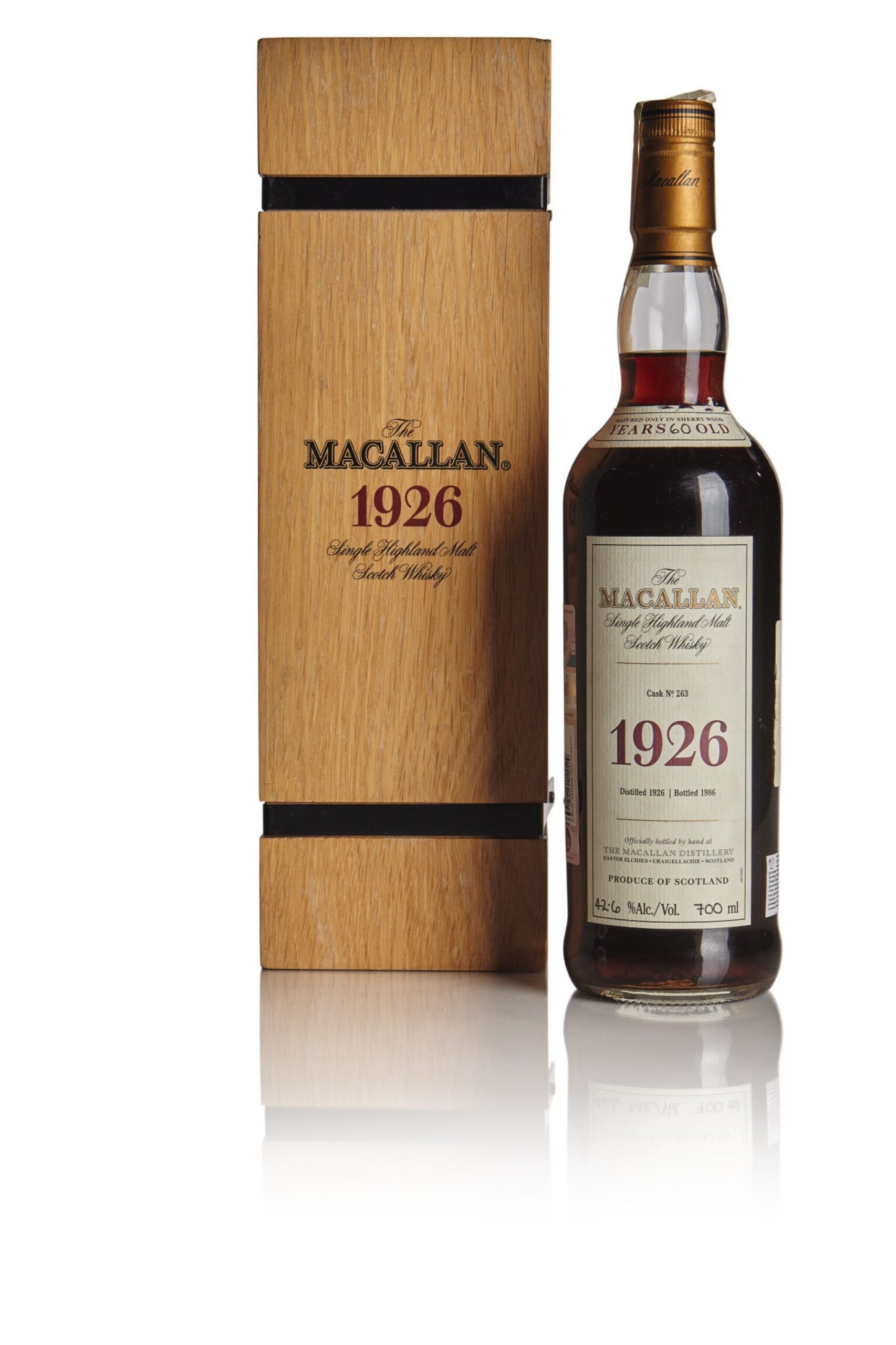 Macallan Fine and Rare 1926 60 year old bottle